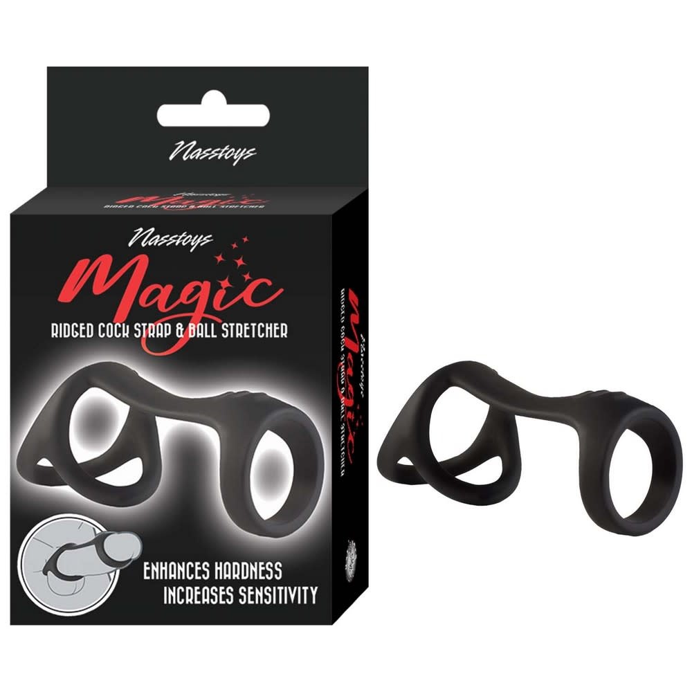 Nasstoys Magic Ridged Cock Strap & Ball Stretcher