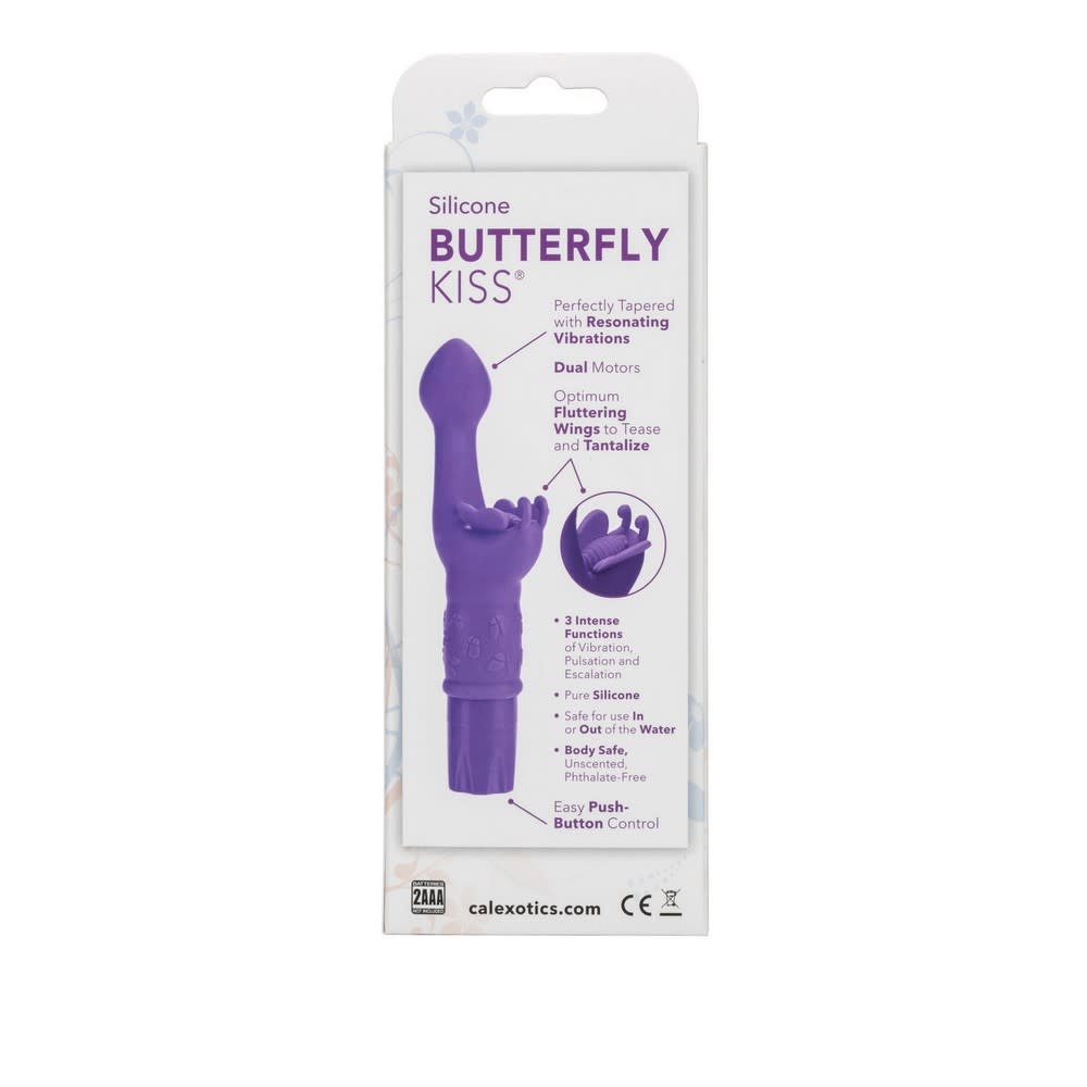 Cal Exotics Silicone Butterfly Kiss Vibe (Purple)
