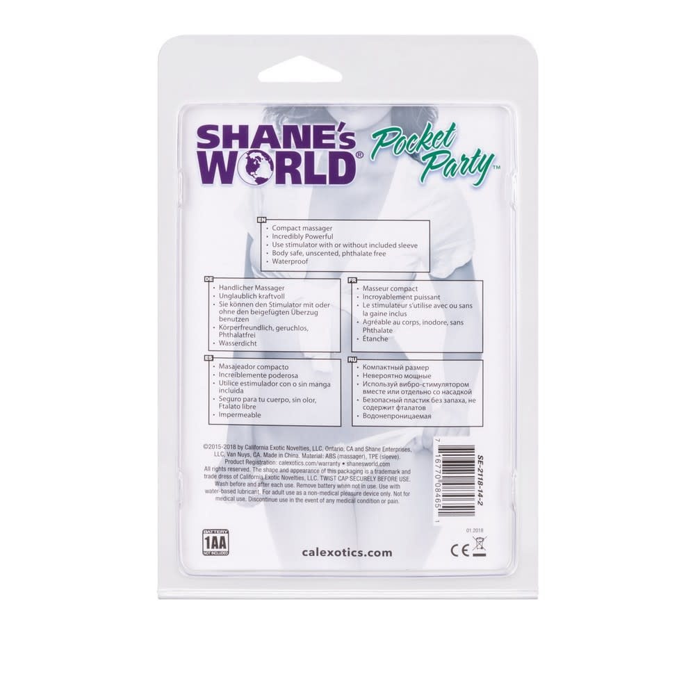 Cal Exotics Shane's World Pocket Party Vibe (Purple)