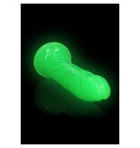 Shots America Toys RealRock 10" Glow In The Dark Slim Dildo (Green)