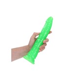 Shots America Toys RealRock 10" Glow In The Dark Slim Dildo (Green)