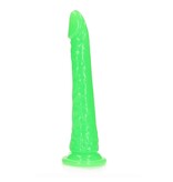 Shots America Toys RealRock 10" Glow In The Dark Slim Dildo (Green)