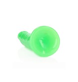 Shots America Toys RealRock 10" Glow In The Dark Slim Dildo (Green)