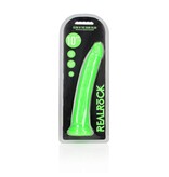 Shots America Toys RealRock 10" Glow In The Dark Slim Dildo (Green)