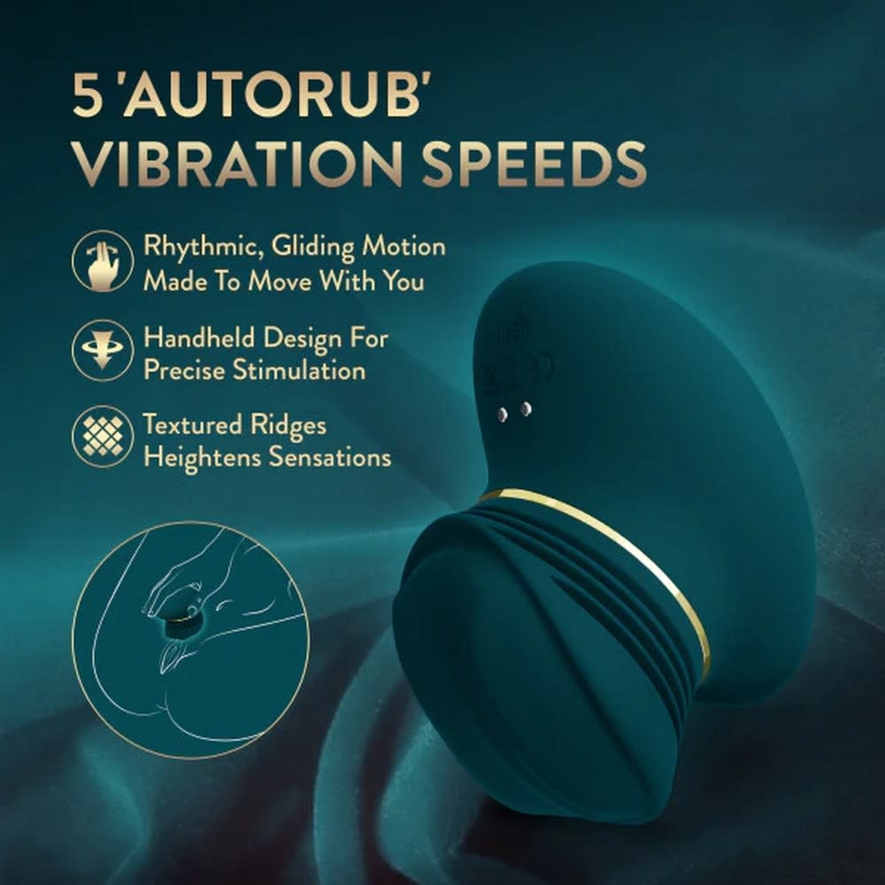 Blush Novelties Blush Collection Riana AutoRub Clitoral Stimulator (Dark Teal)