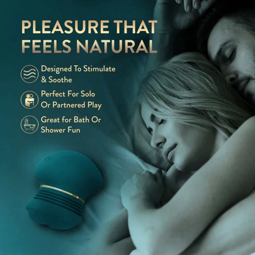 Blush Novelties Blush Collection Riana AutoRub Clitoral Stimulator (Dark Teal)