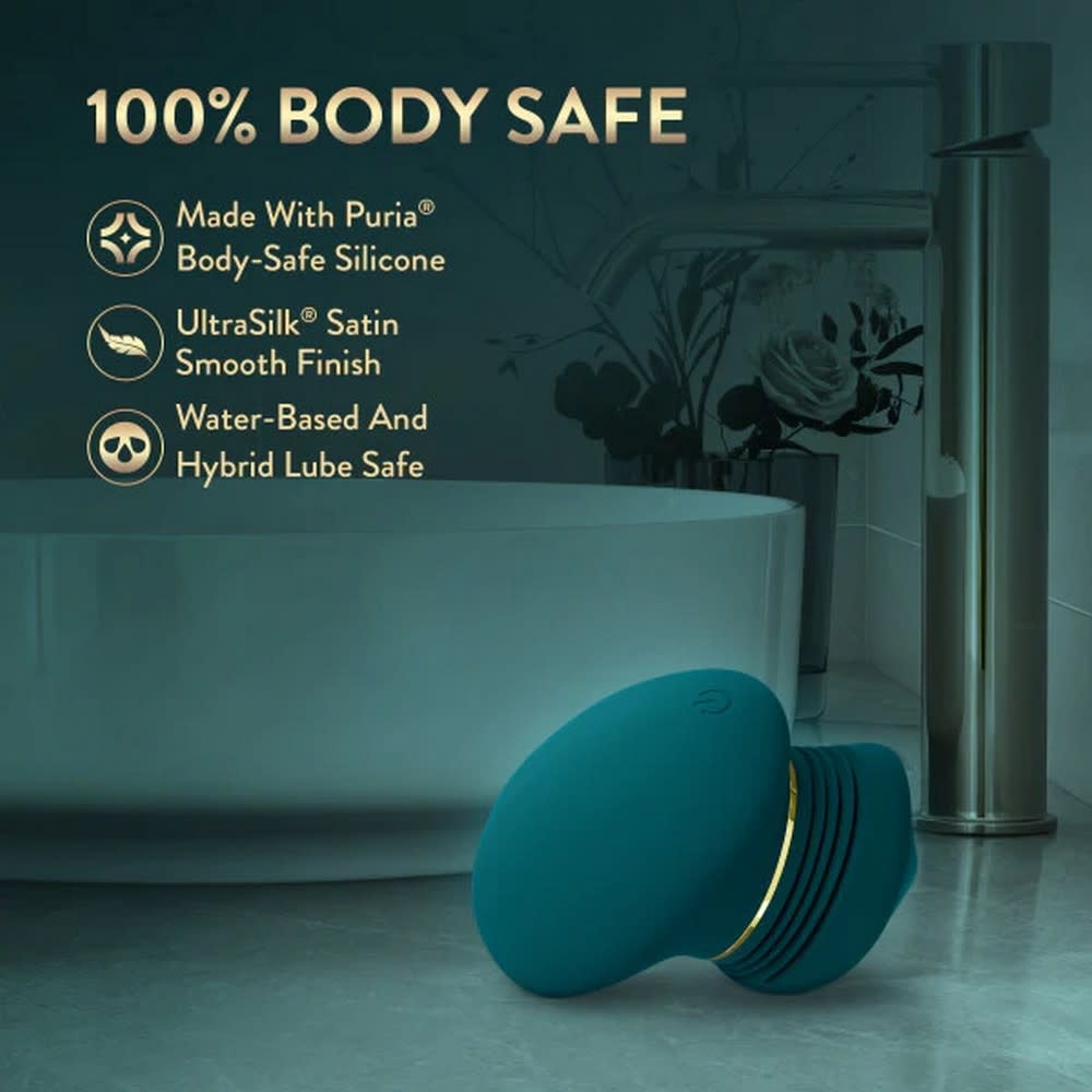 Blush Novelties Blush Collection Riana AutoRub Clitoral Stimulator (Dark Teal)