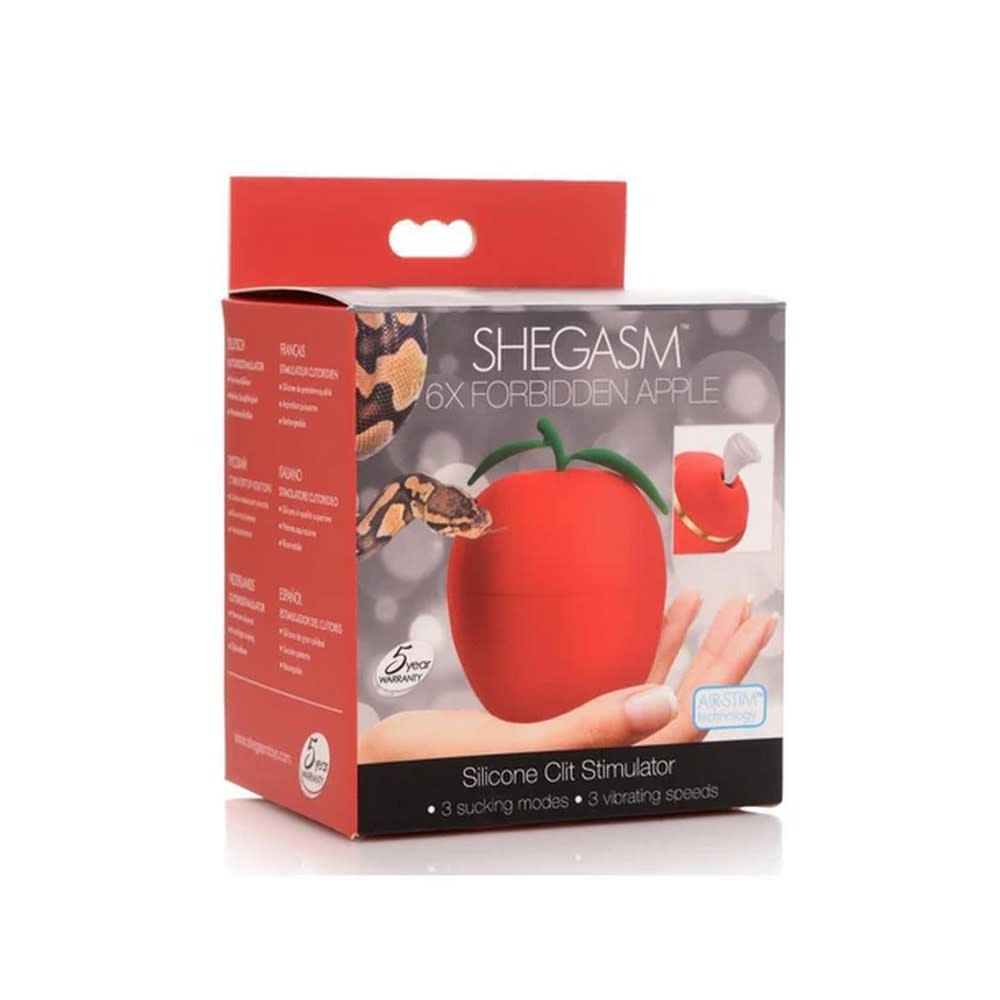 XR Brands Shegasm 6X Forbidden Apple Silicone Clit Stimulator