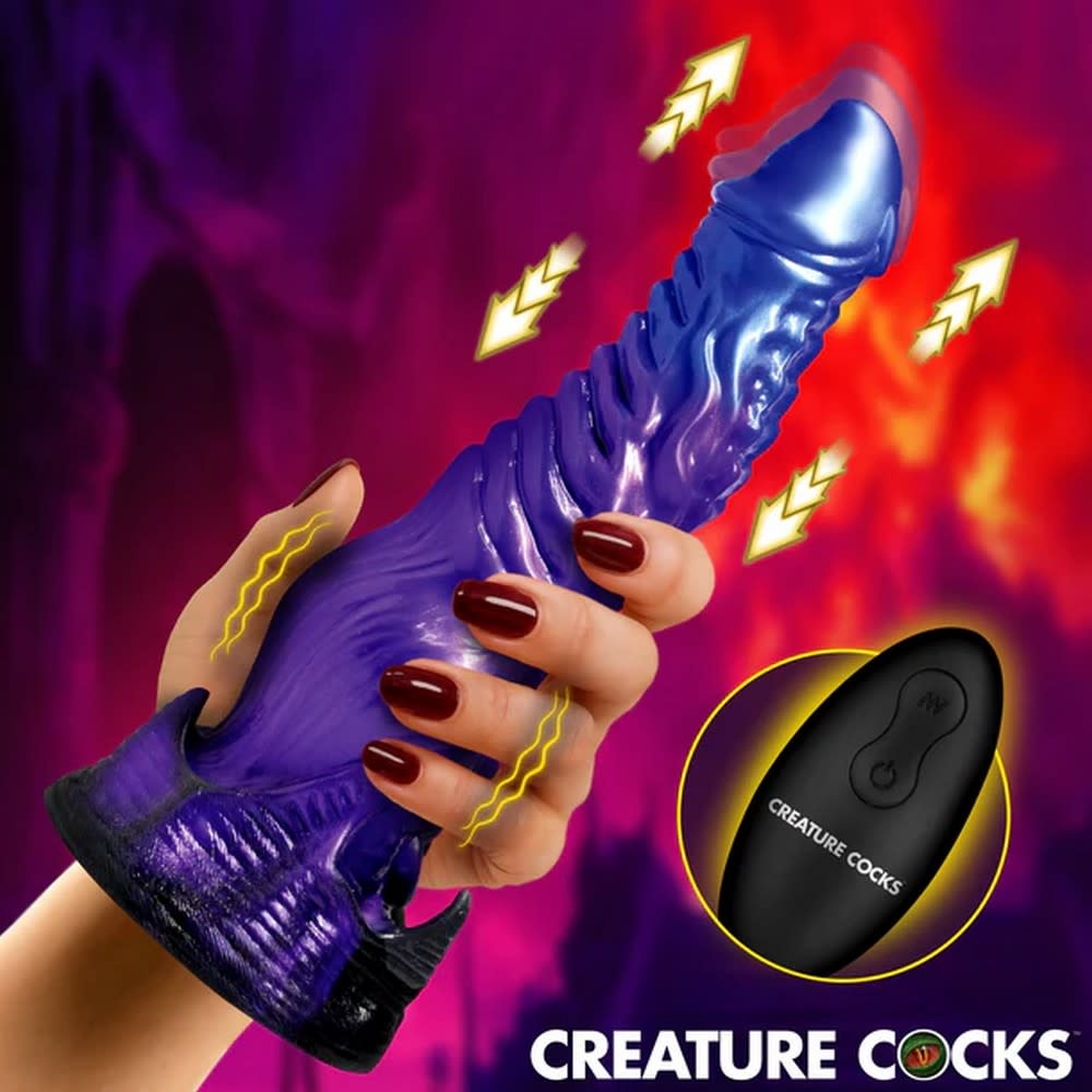 XR Brands Creature Cocks: Diabolos Thrusting & Vibrating Dildo
