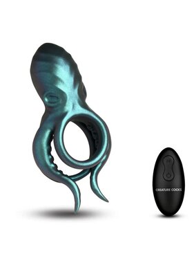 XR Brands Creature Cocks: Octo Grip Vibrating Silicone Cock Ring