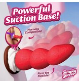 XR Brands Simply Sweet: Strawberry Sweet Cream Silicone Dildo