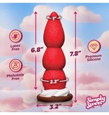 XR Brands Simply Sweet: Strawberry Sweet Cream Silicone Dildo