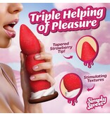 XR Brands Simply Sweet: Strawberry Sweet Cream Silicone Dildo