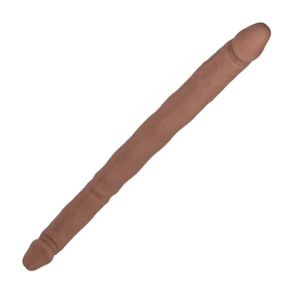 Cal Exotics Silicone Studs 16" Bend/Hold Double Dual Dong (Brown)