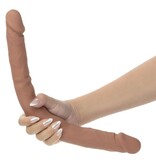 Cal Exotics Silicone Studs 16" Bend/Hold Double Dual Dong (Brown)