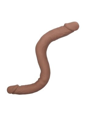 Cal Exotics Silicone Studs 16" Bend/Hold Double Dual Dong (Brown)