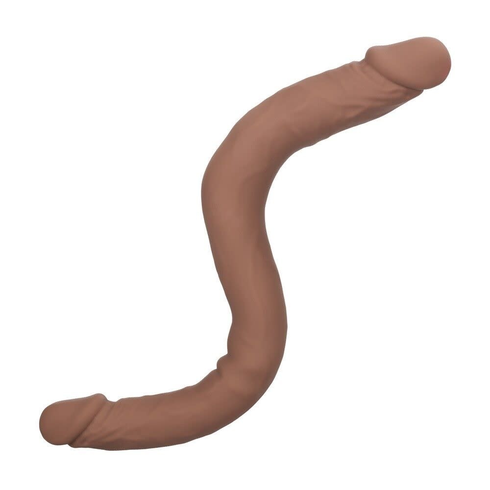 Cal Exotics Silicone Studs 16" Bend/Hold Double Dual Dong (Brown)