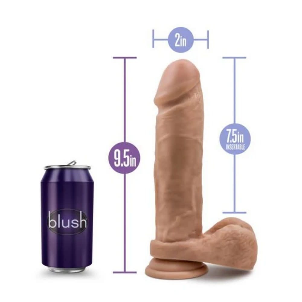 Blush Novelties Blush Au Naturel 9.5" Dildo (Mocha)