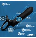 XR Brands JOCK Double Thrust Thrusting & Vibrating Double Penetration C-Ring