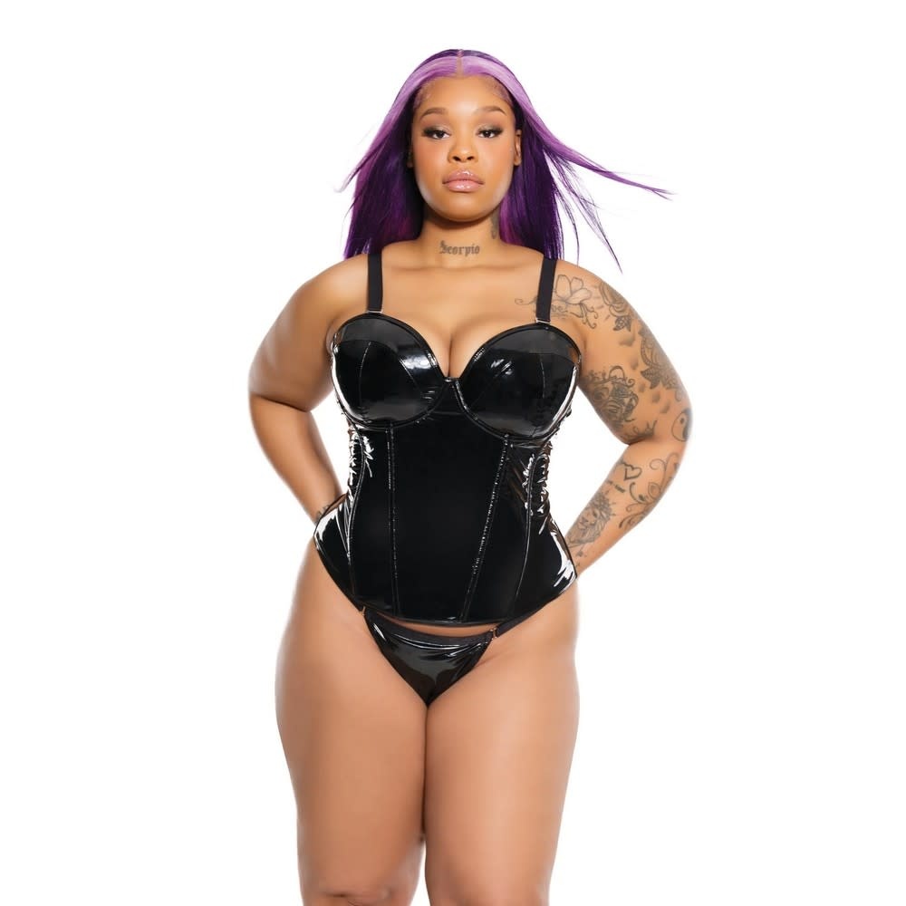 Coquette International Lingerie Glossed Over Wetlook Bustier