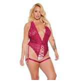 Coquette International Lingerie Berry Blossom Crotchless Teddy