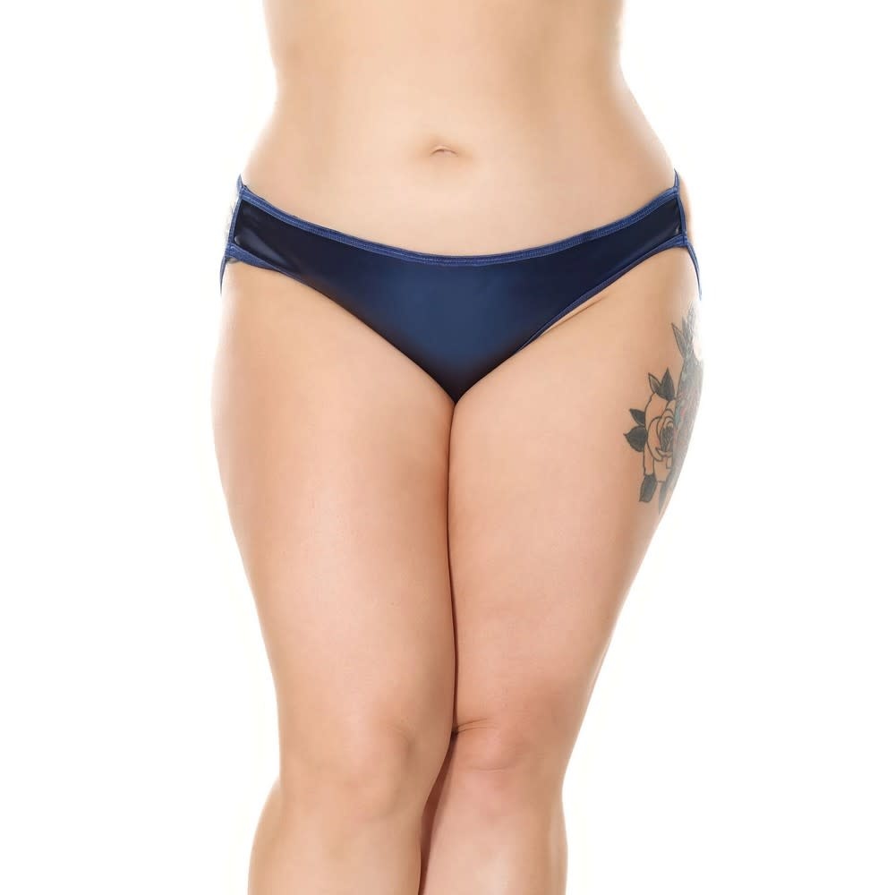 Coquette International Lingerie Midnight Blue Open Back Panty