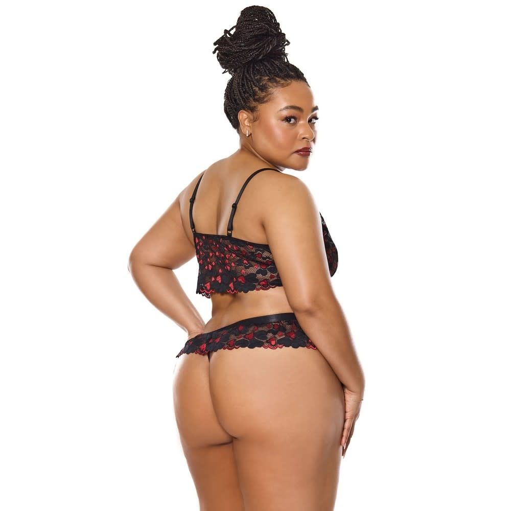 Coquette International Lingerie Heartbreaker Bralette & Thong