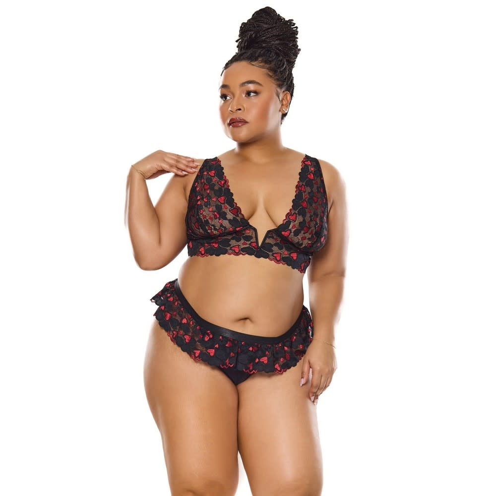 Coquette International Lingerie Heartbreaker Bralette & Thong