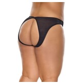 Coquette International Lingerie Cheeky Open Back Panty (Black)