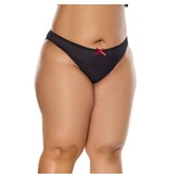 Coquette International Lingerie Cheeky Open Back Panty (Black)