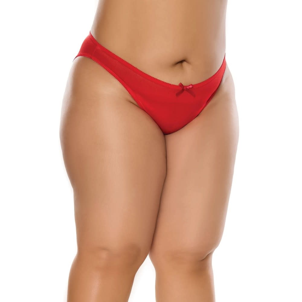 Coquette International Lingerie Cheeky Open Back Panty (Red)