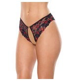 Coquette International Lingerie Heartbreaker Crotchless Panty