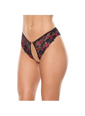 Coquette International Lingerie Heartbreaker Crotchless Panty
