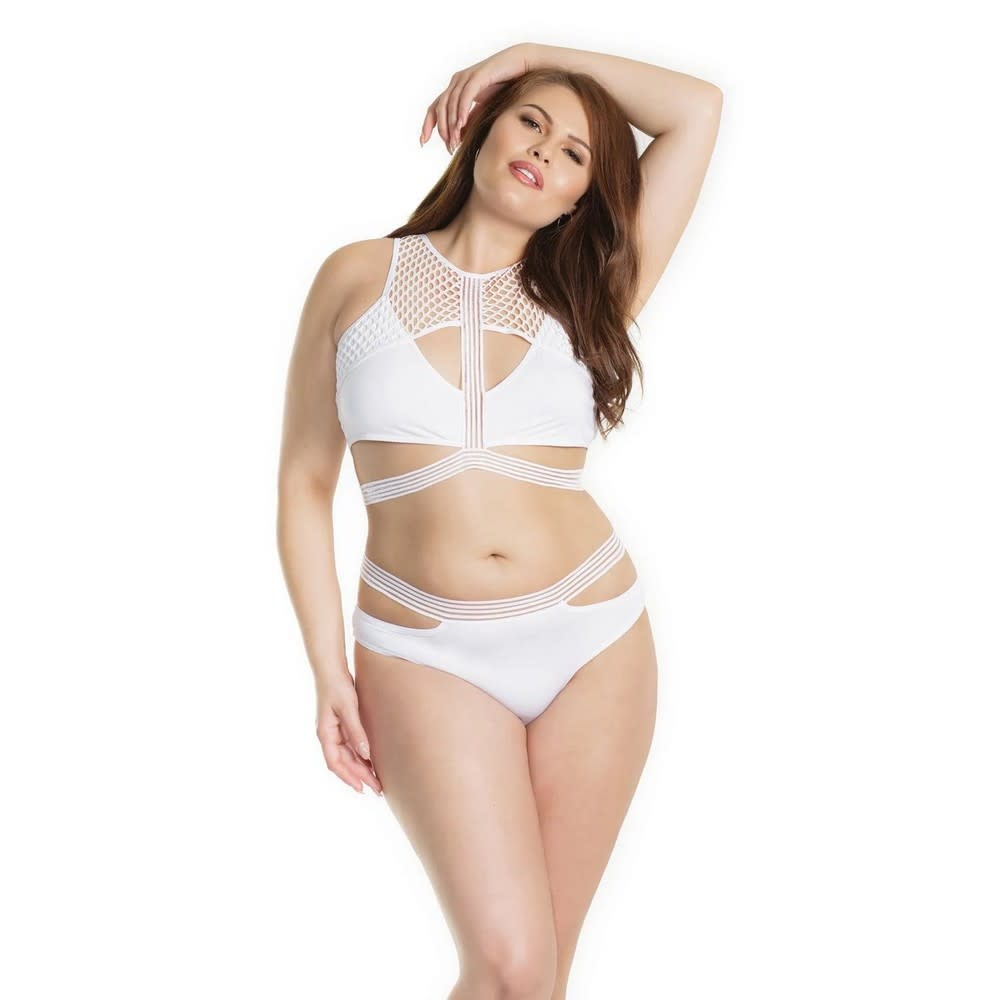 Coquette International Lingerie Energy Boost Bra Set (White)