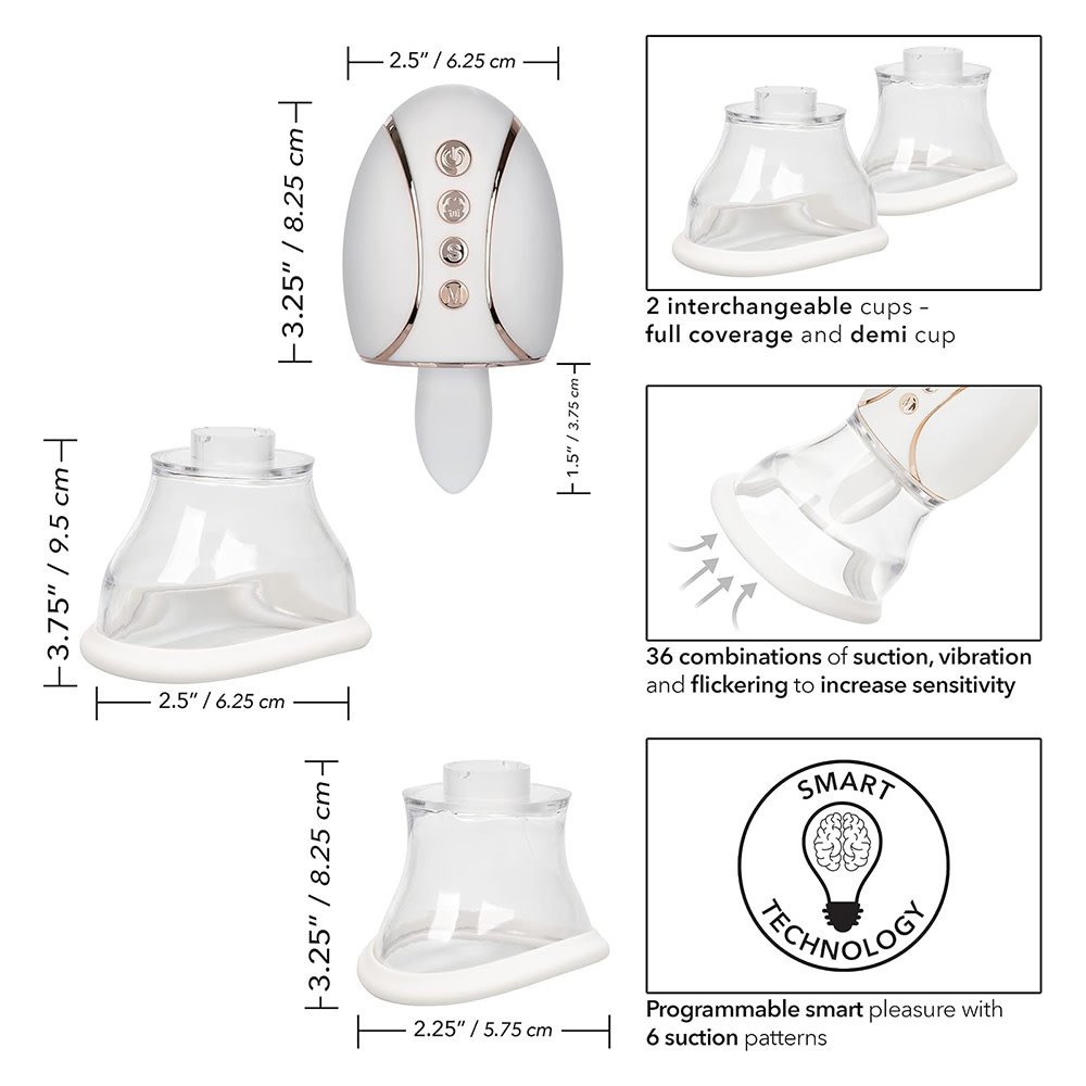 Cal Exotics Empowered Smart Pleasure Queen Suction Massager