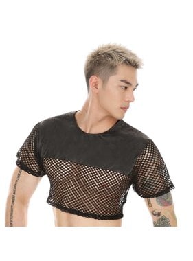 Fishnet & Wetlook Croptop