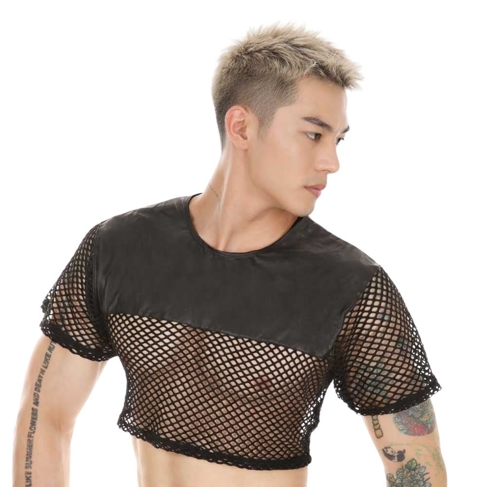 Fishnet & Wetlook Croptop