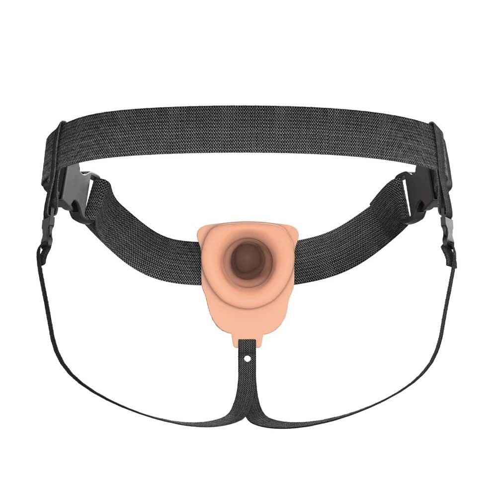 Pipedream Products Fantasy X-Tensions Elite: 7″ Vibrating Hollow Strap-On