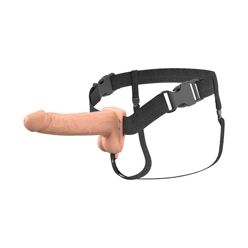 Pipedream Products Fantasy X-Tensions Elite: 7″ Vibrating Hollow Strap-On