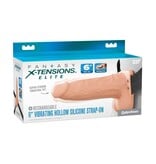 Pipedream Products Fantasy X-Tensions Elite: 6″ Vibrating Hollow Strap-On