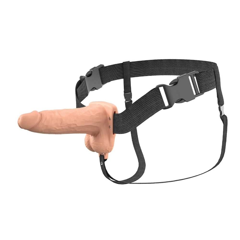Pipedream Products Fantasy X-Tensions Elite: 6″ Vibrating Hollow Strap-On
