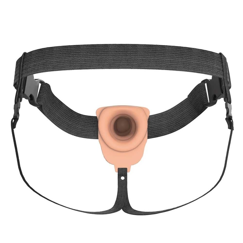 Pipedream Products Fantasy X-Tensions Elite: 6″ Vibrating Hollow Strap-On