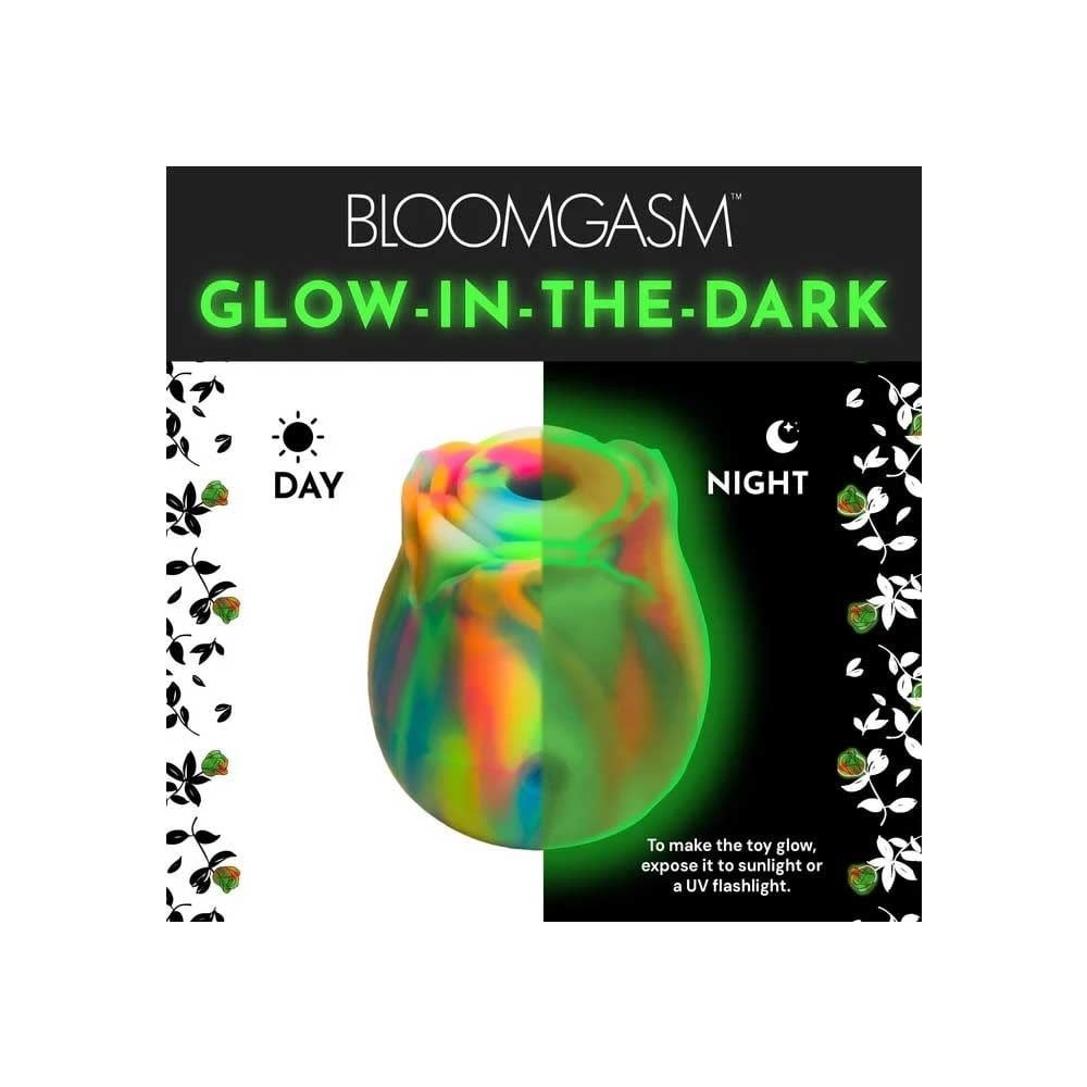 XR Brands Bloomgasm Glow Rose Air Pulse Toy