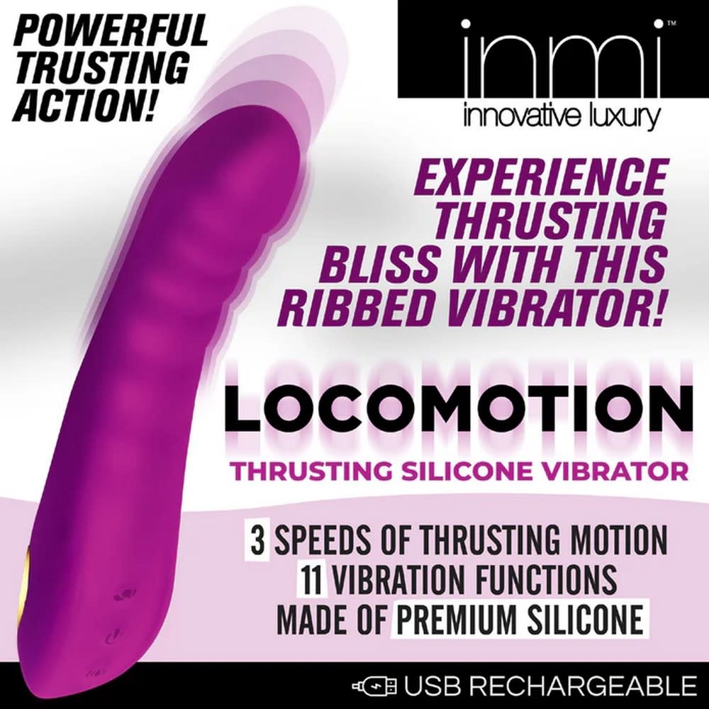 XR Brands Inmi Locomotion Thrusting Silicone Vibe