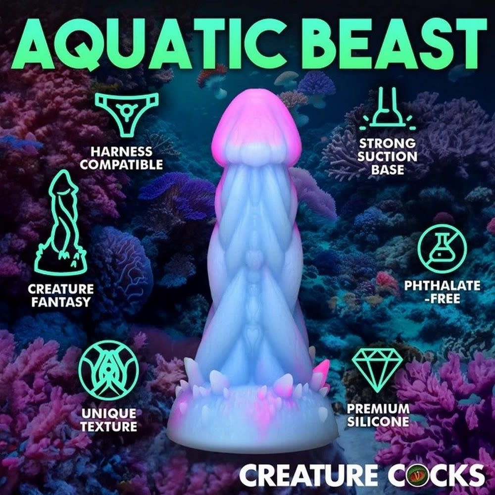 XR Brands Creature Cocks: Nomura Jellyfish Silicone Dildo