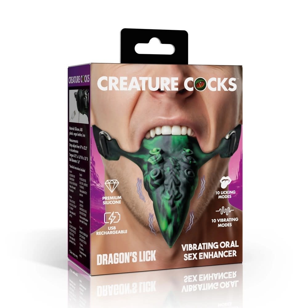 XR Brands Creature Cocks: Dragon’s Lick Vibrating Oral Enhancer