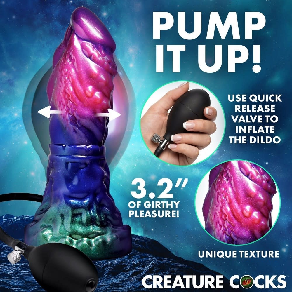 XR Brands Creature Cocks: Gorge Inflatable Dildo