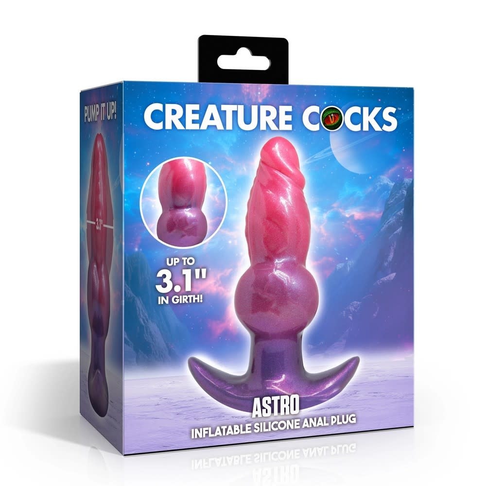 XR Brands Creature Cocks: Astro Inflatable Silicone Anal Plug