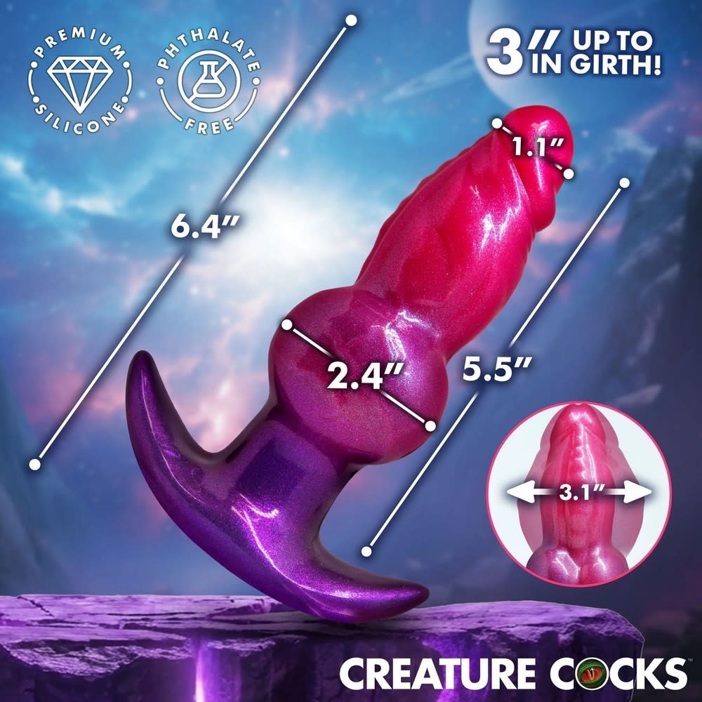 XR Brands Creature Cocks: Astro Inflatable Silicone Anal Plug