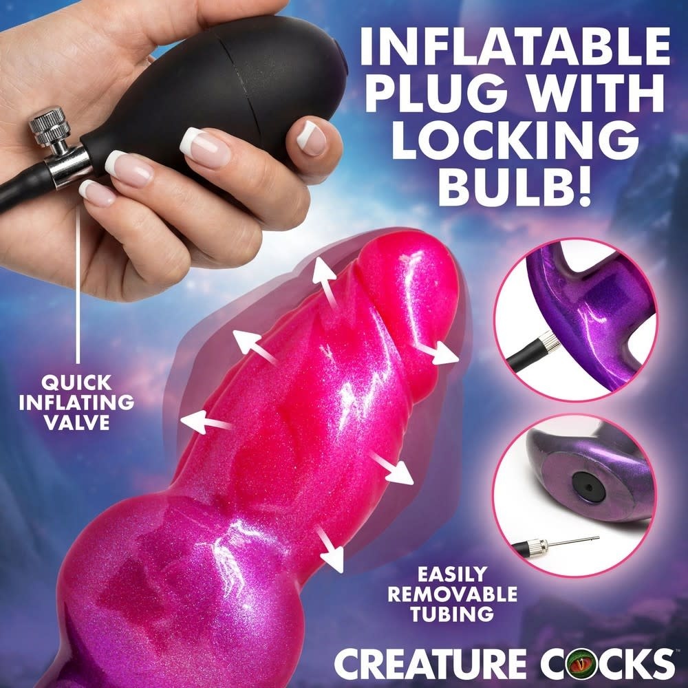XR Brands Creature Cocks: Astro Inflatable Silicone Anal Plug